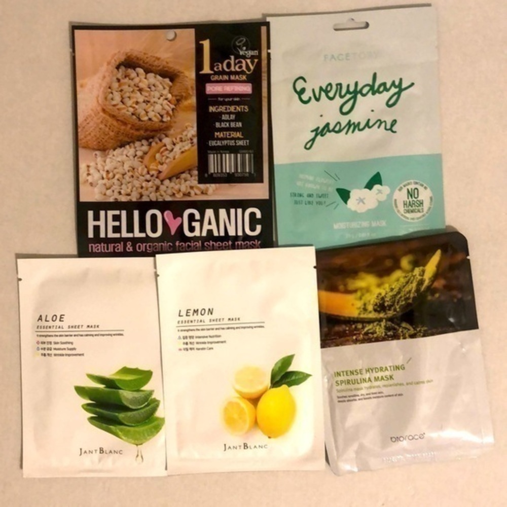 Variety pack facial masks